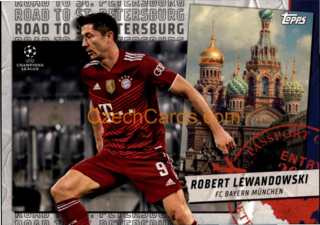 Robert Lewandowski 2021/22 Topps UCL Road to... #RSP-12