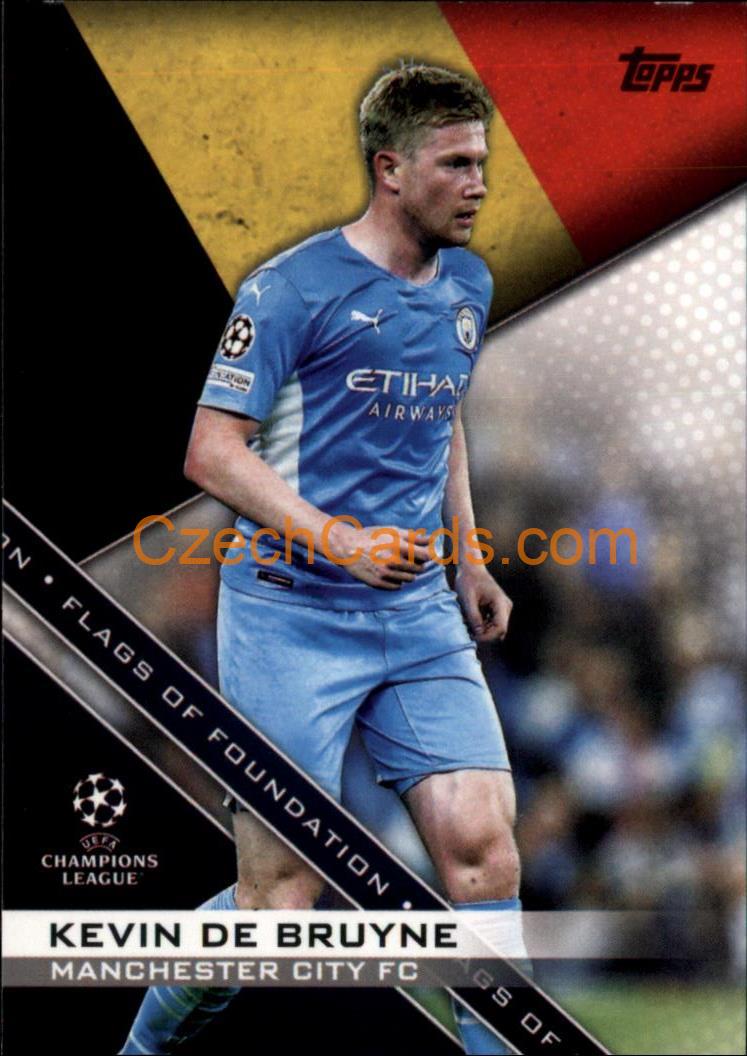 Kevin De Bruyne 2021/22 Topps UCL Flags of Foundation #FF-12