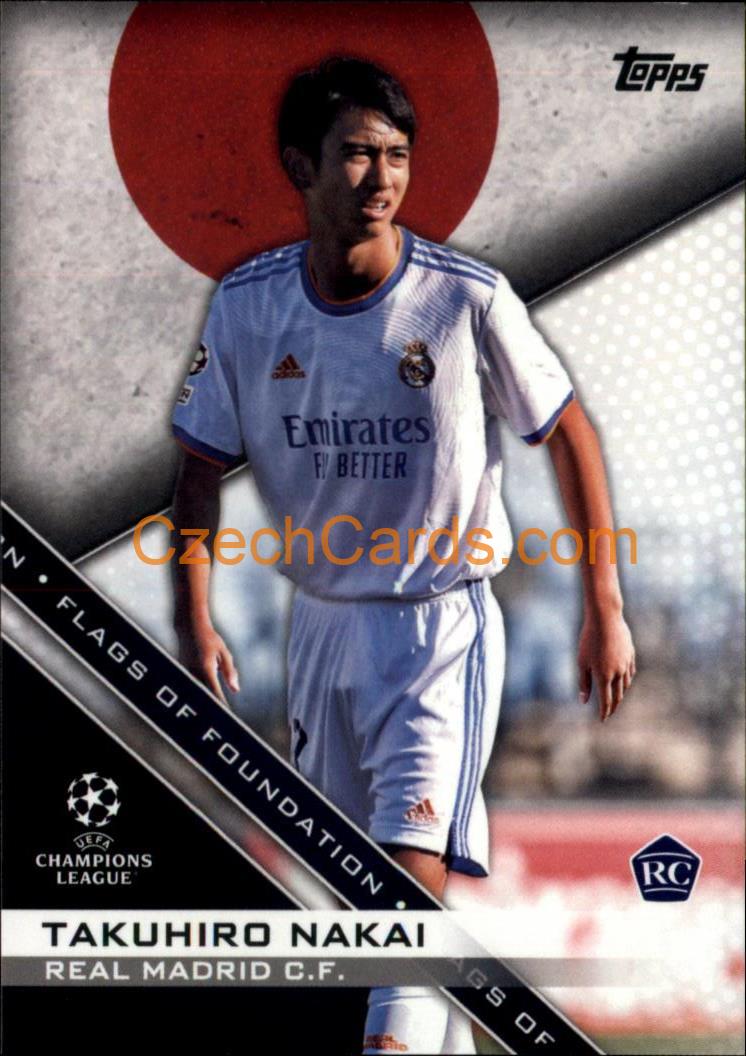 Takuhiro Nakai 2021/22 Topps UCL Flags of Foundation #FF-02