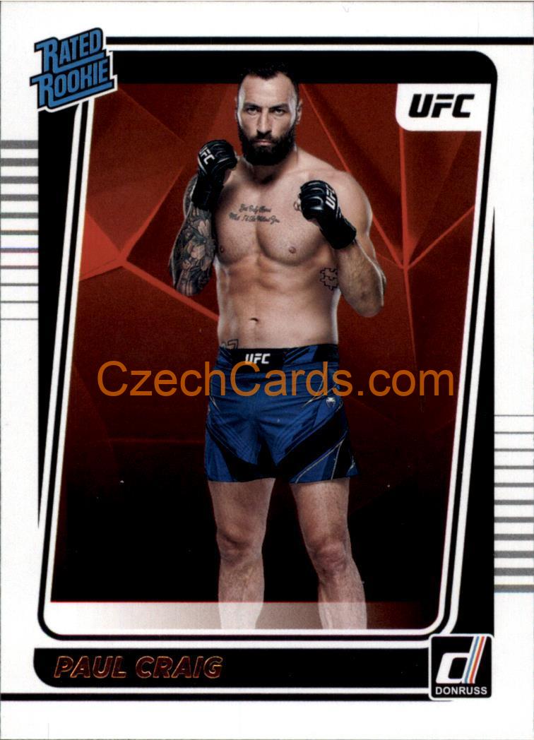 Paul Craig 2022 Donruss UFC Rated Rookie #202