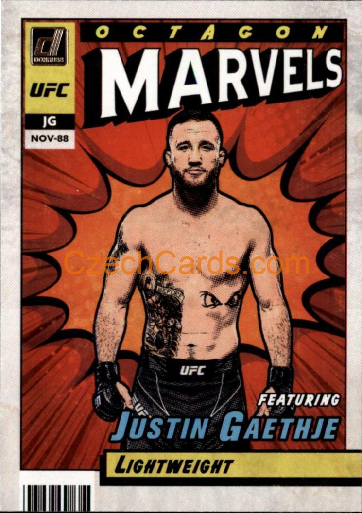 Justin Gaethje 2022 Donruss UFC Marvels #15
