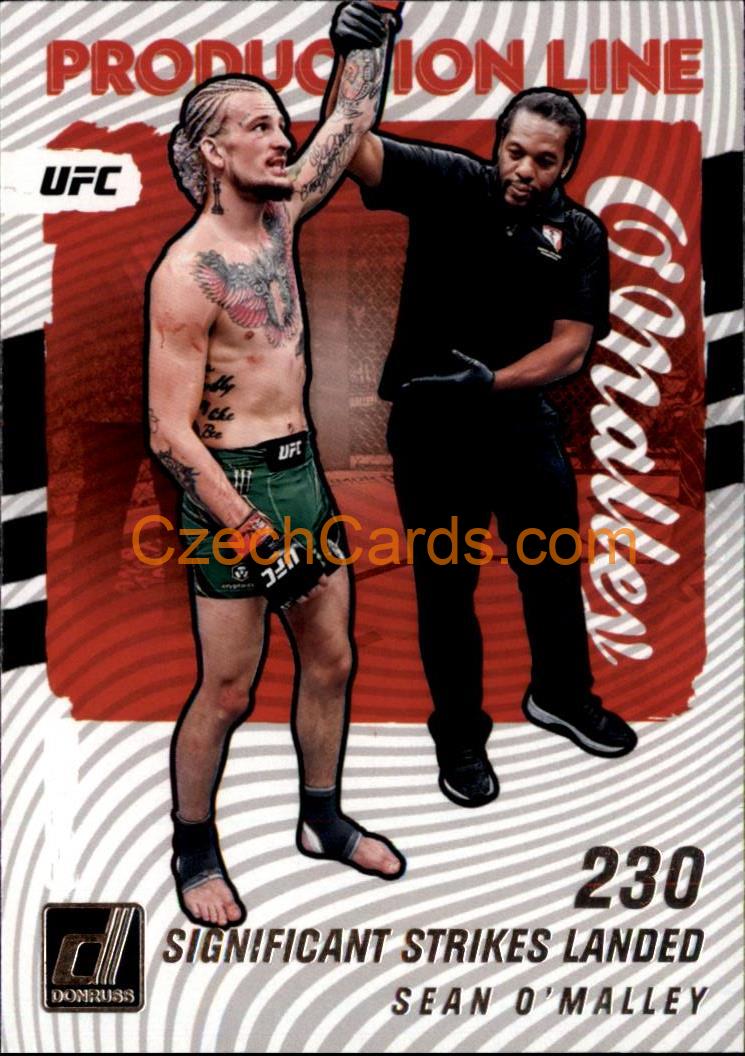 Sean O'Malley 2022 Donruss UFC Production Line #8