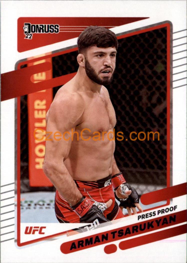 Arman Tsarukyan 2022 Donruss UFC Purple Press Proof #170