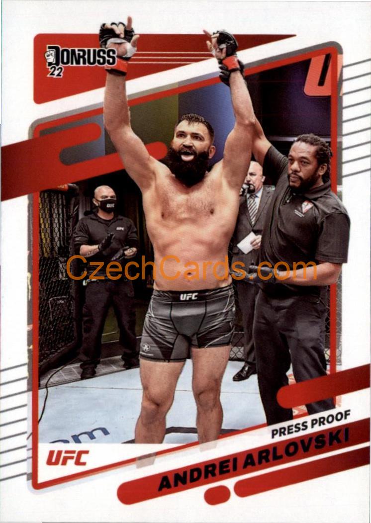 Andrei Arlovski 2022 Donruss UFC Purple Press Proof #155