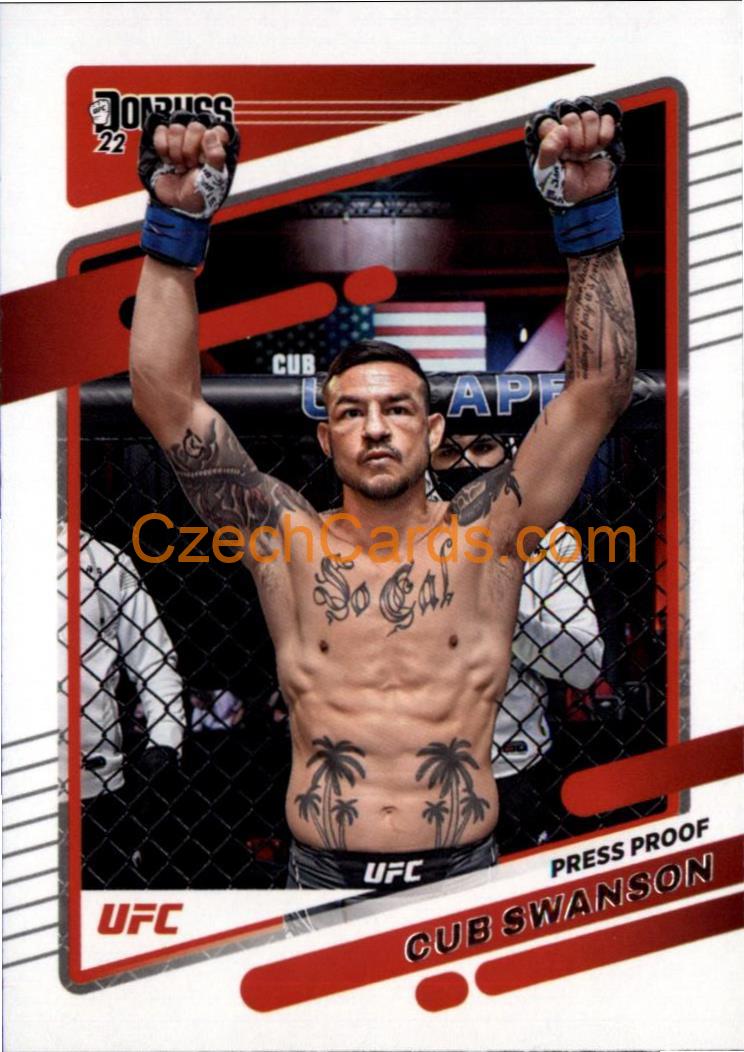 Cub Swanson 2022 Donruss UFC Press Proof #159