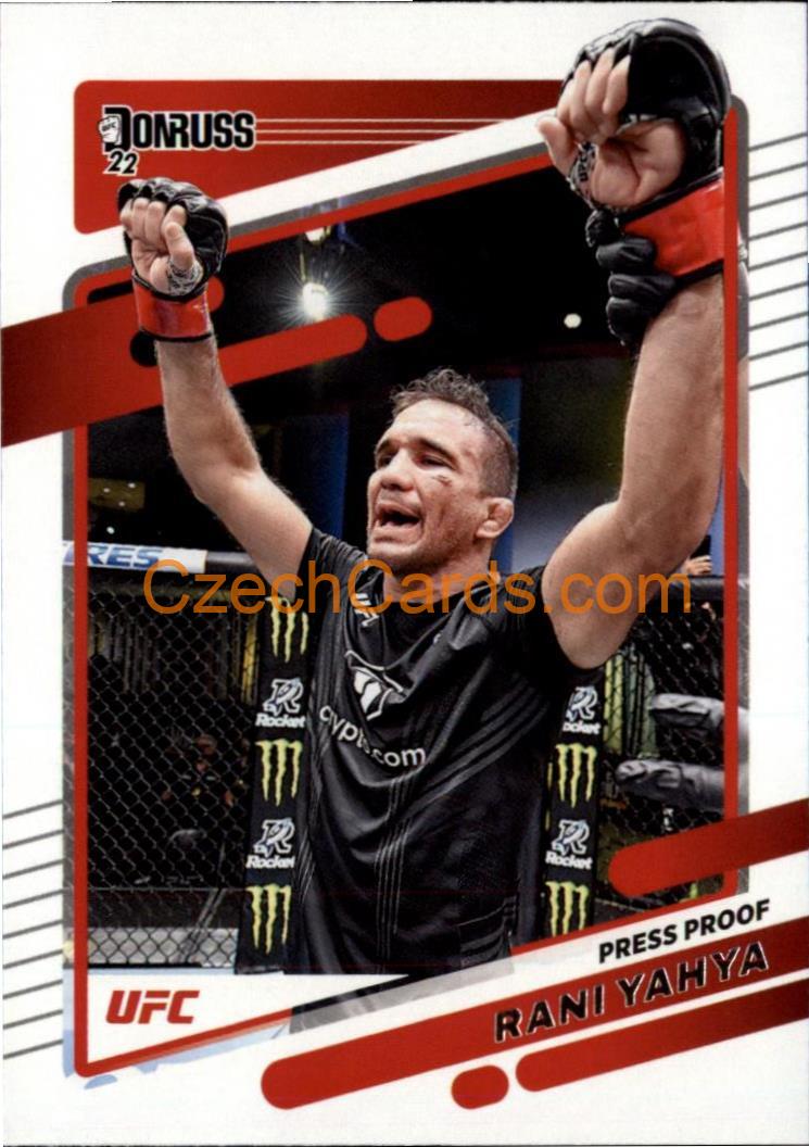 Rani Yahya 2022 Donruss UFC Press Proof #105