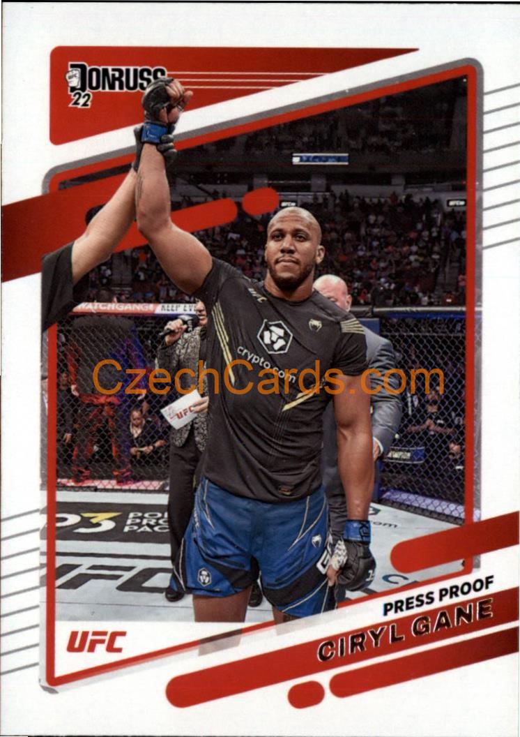Ciryl Gane 2022 Donruss UFC Press Proof #95