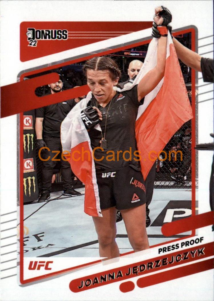 Joanna Jedrzejczyk 2022 Donruss UFC Press Proof #91