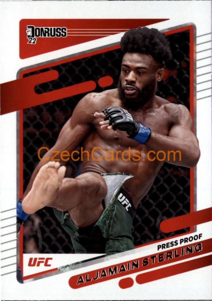 Aljamain Sterling 2022 Donruss UFC Press Proof #53