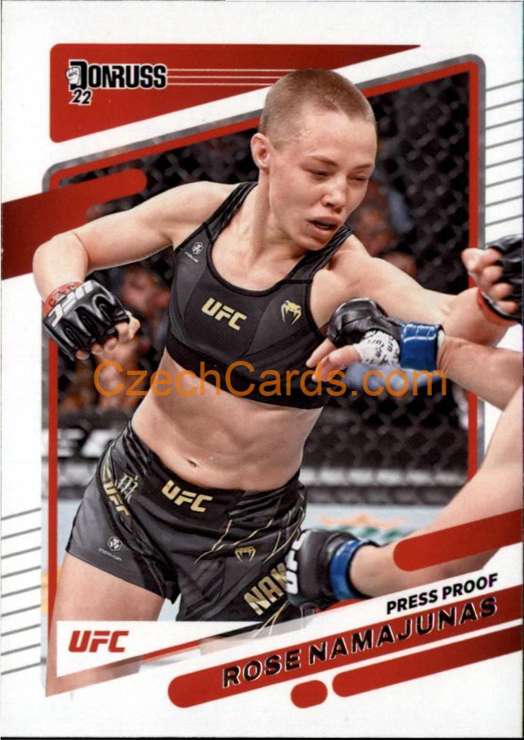 Rose Namajunas 2022 Donruss UFC Press Proof #38