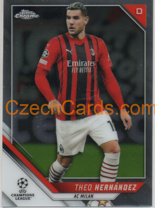 Theo Hernandez 2021/22 Topps Chrome UCL #2