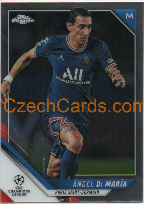 Angel Di Maria 2021/22 Topps Chrome UCL #19
