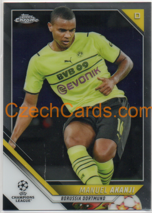Manuel Akanji 2021/22 Topps Chrome UCL #57