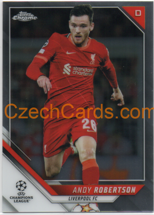 Andy Robertson 2021/22 Topps Chrome UCL #125