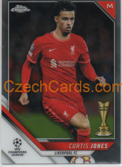 Curtis Jones 2021/22 Topps Chrome UCL #136
