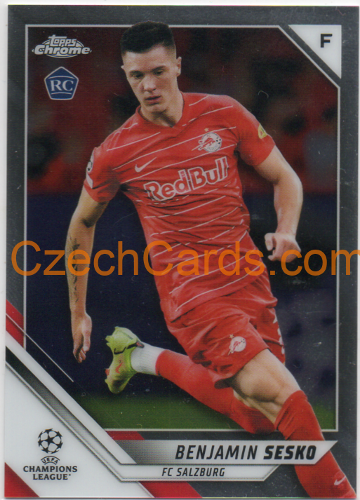 Benjamin Sesko 2021/22 Topps Chrome UCL RC #187