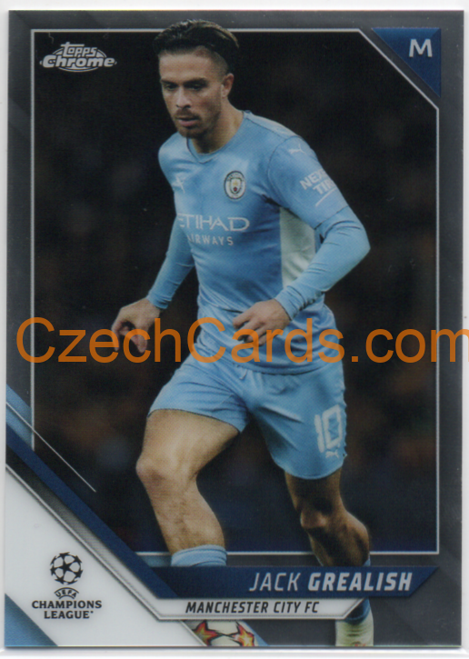 Jack Grealish 2021/22 Topps Chrome UCL #190