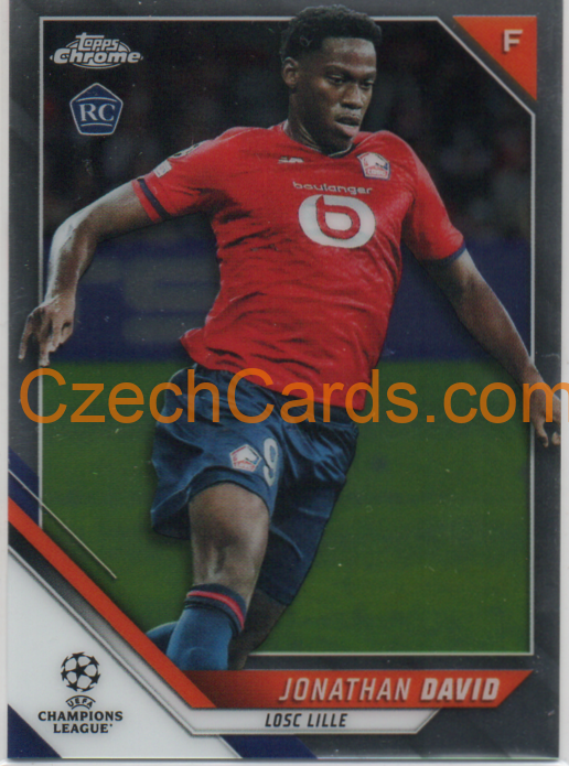 Jonathan David 2021/22 Topps Chrome UCL RC #191