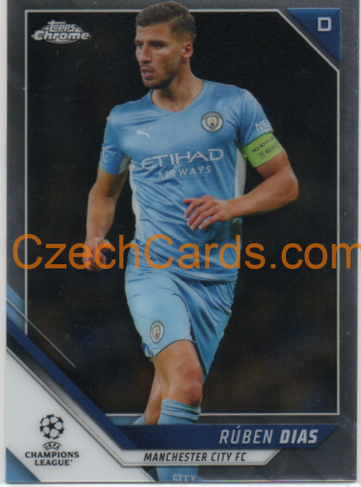Ruben Dias 2021/22 Topps Chrome UCL #196