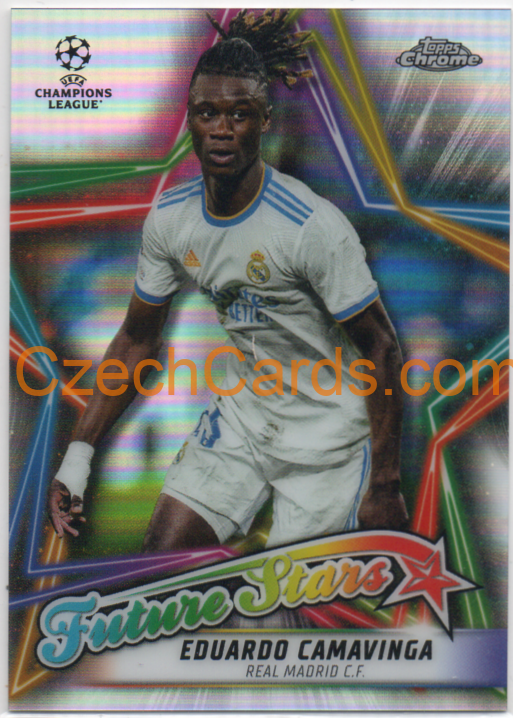 Eduardo Camavinga 2021/22 Topps Chrome UCL Future Stars #FS-12