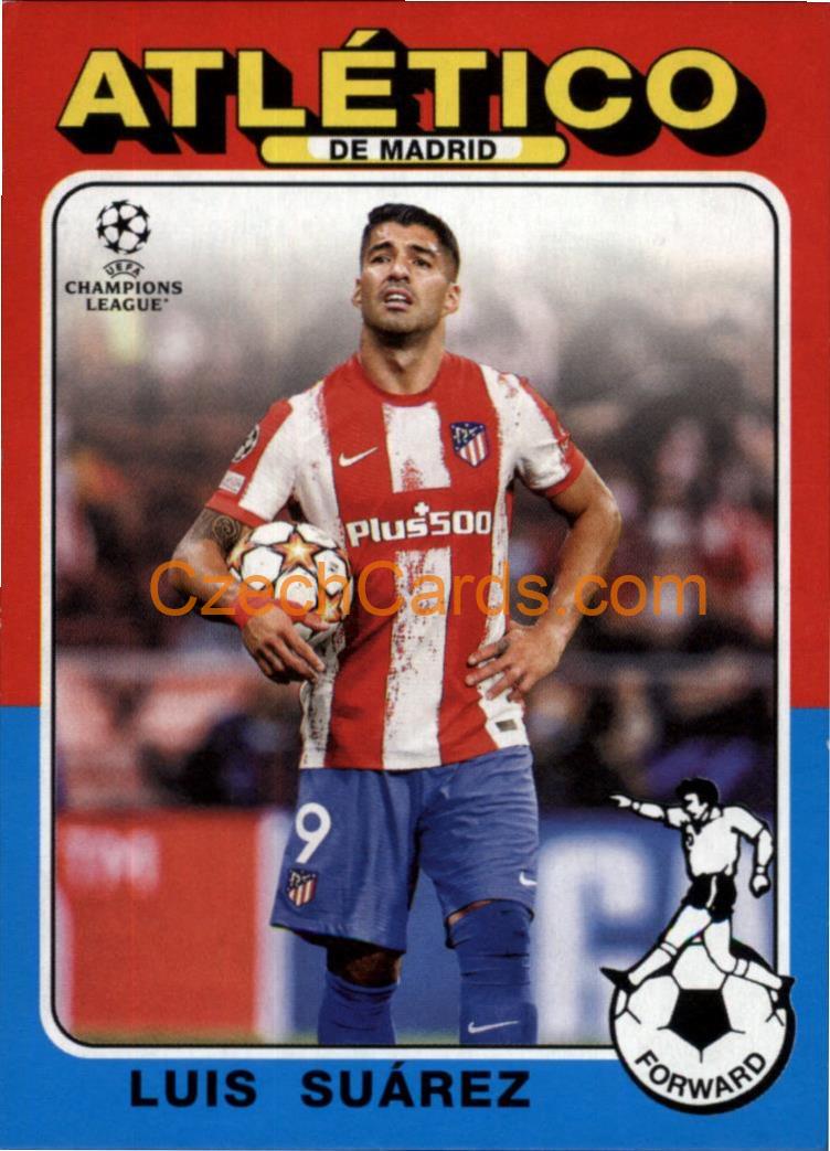 Luis Suarez 2021/22 Topps UCL 1975-76 Topps Footballer #75-15