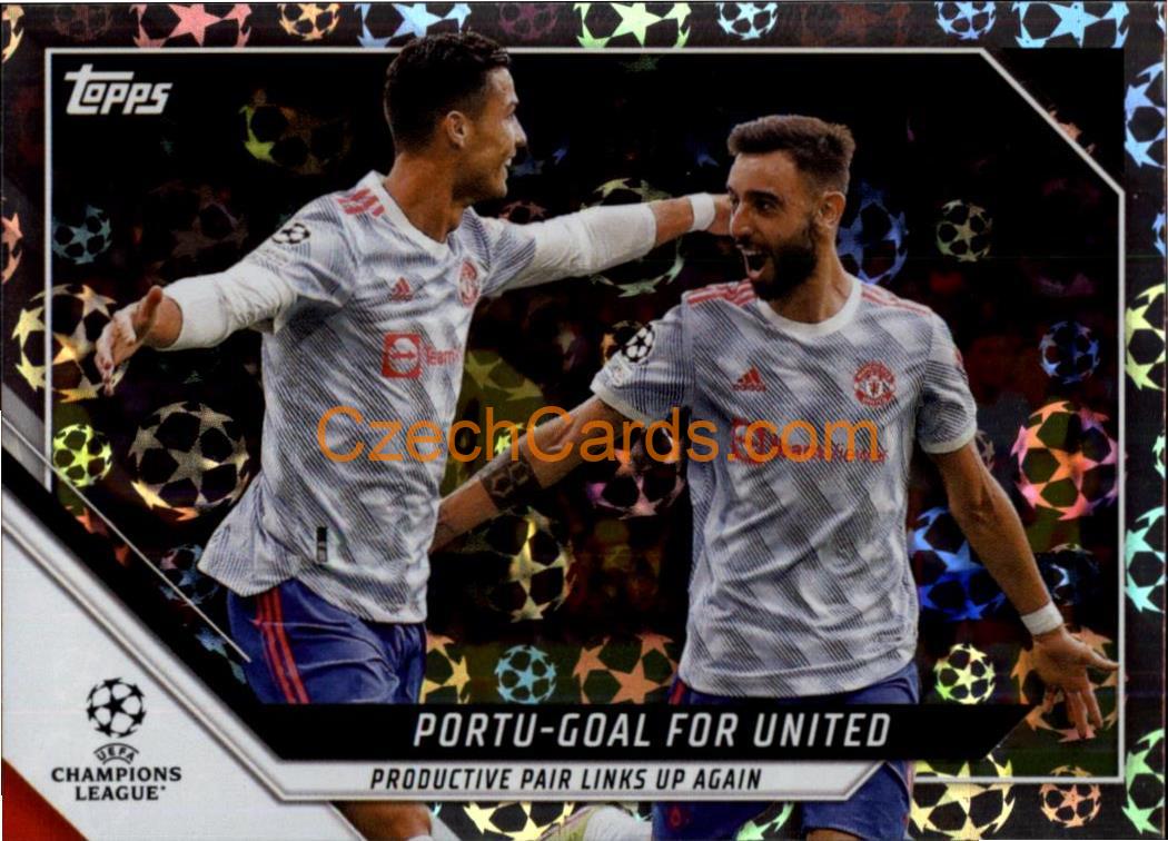 Bruno Fernandes / Cristiano Ronaldo 2021/22 Topps UCL Starball  #128