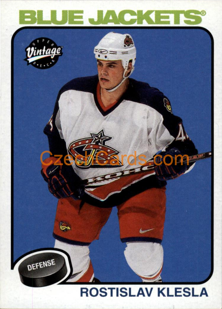 Rostislav Klesla 2001/02 UD Vintage #75