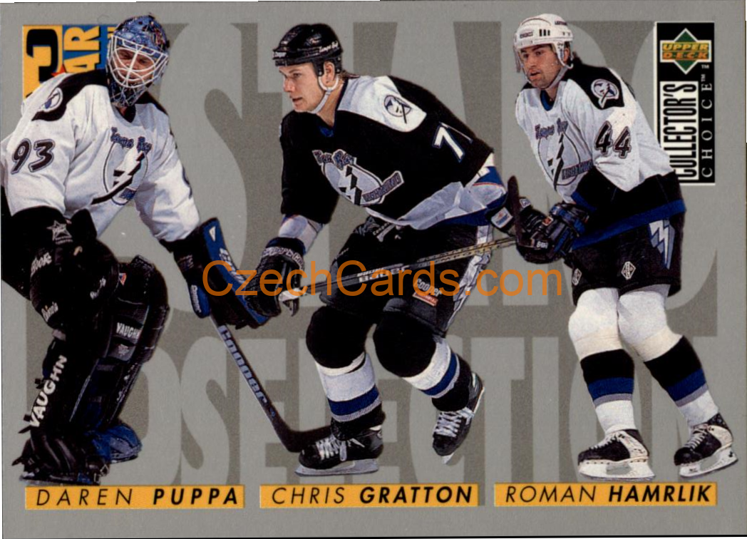 Puppa Gratton Hamrlik 1995/96 UD Collectors Choice #331