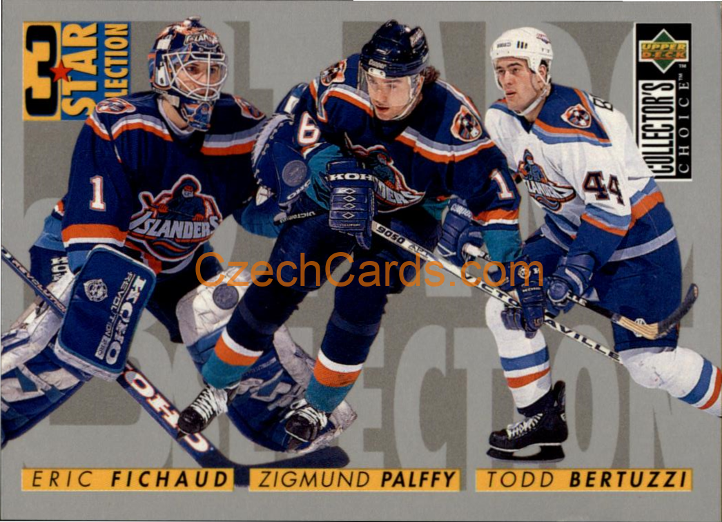 Fichaud Palffy Bertuzzi 1995/96 UD Collectors Choice #323