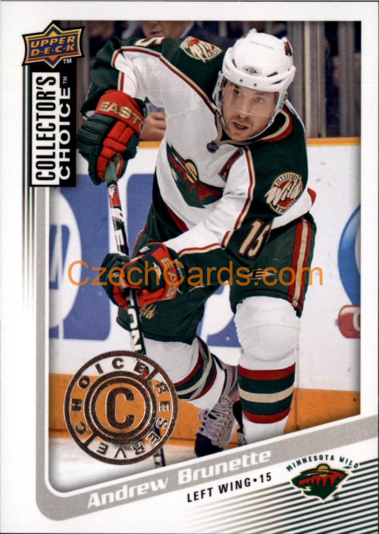 Andrew Brunette 2009/10 UD Collectors Choice Reserve #77