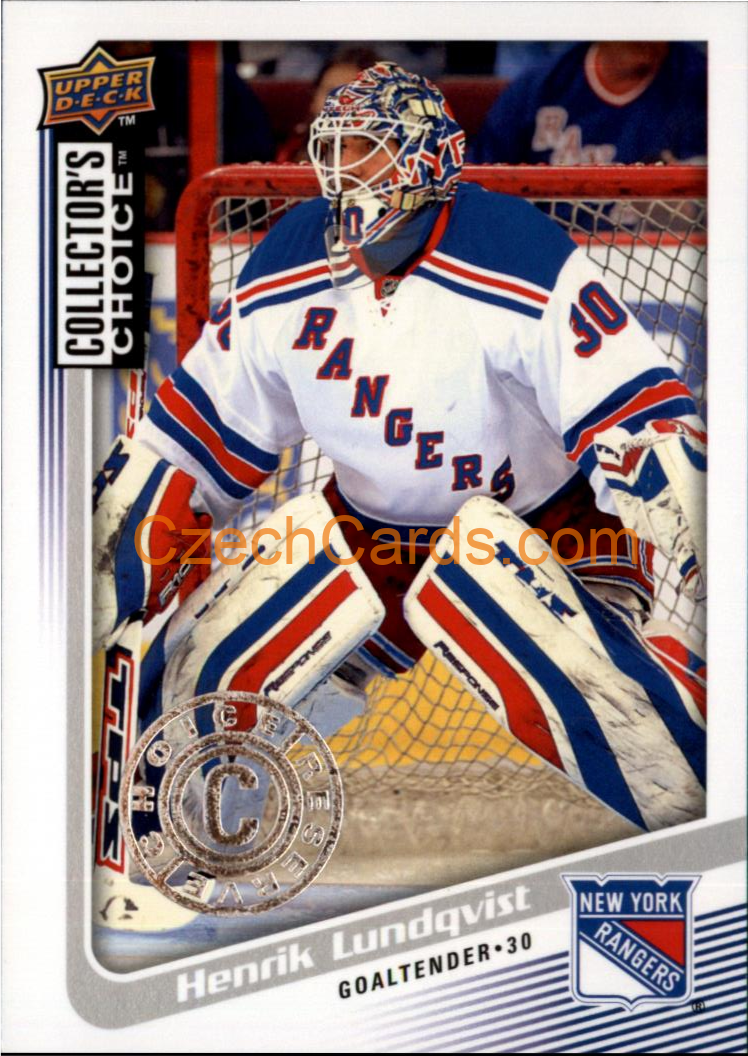 Henrik Lundqvist 2009/10 UD Collectors Choice Reserve #119