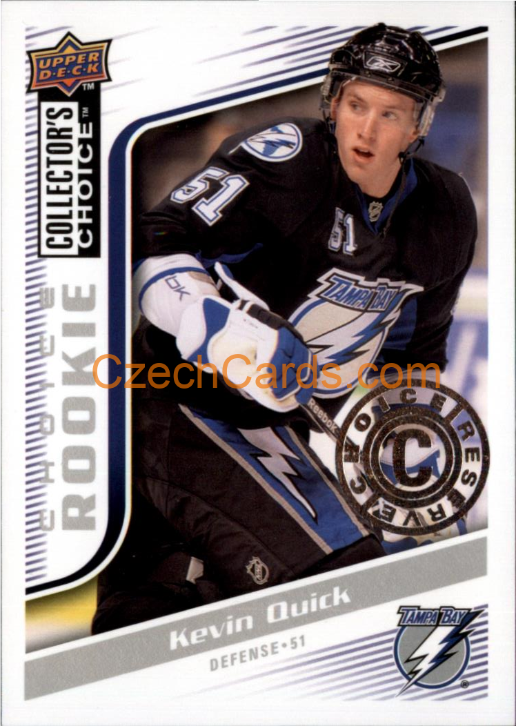 Kevin Quick 2009/10 UD Collectors Choice Reserve RC #289