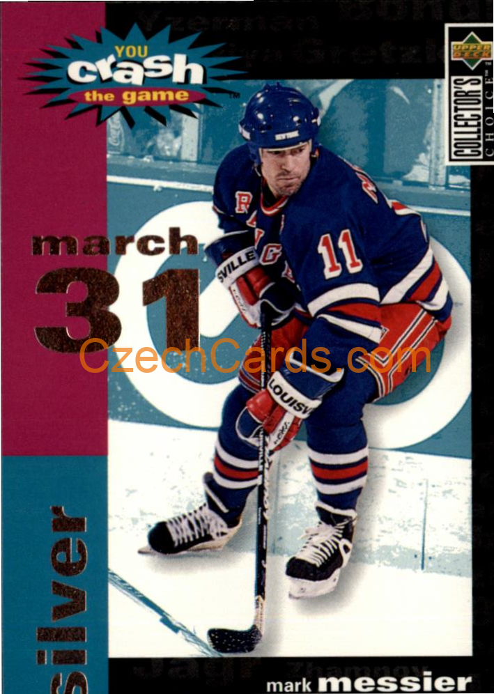 Marc Messier 1995/96 UD Collectors Choice Crash The Game Silver 31. March #C6