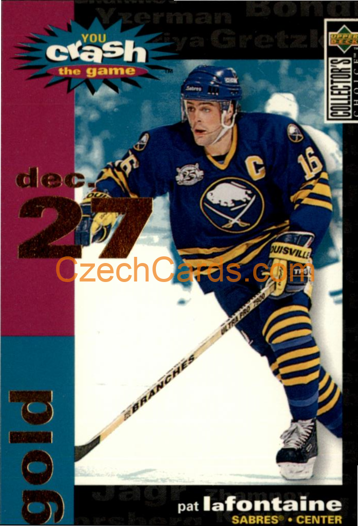 Pat Lafontain 1995/96 UD Collectors Choice Crash The Game Gold 27.Dec #C27