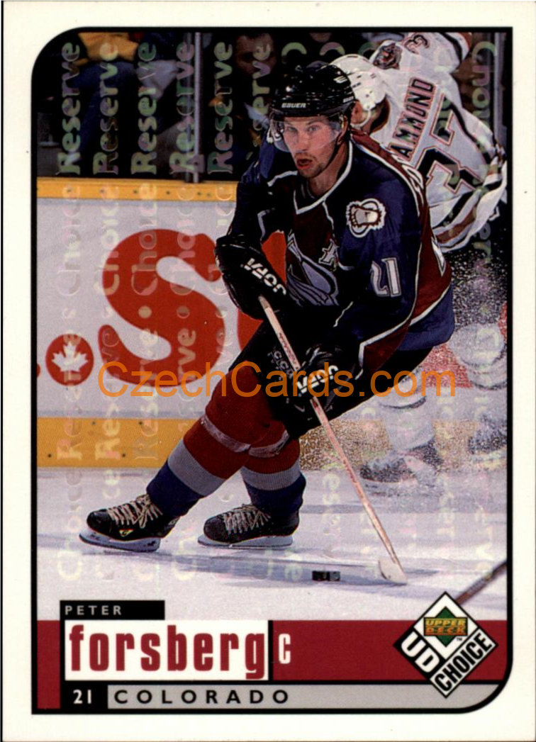 Peter Forsberg 1998/99 UD Collectors Choice Reserve #56