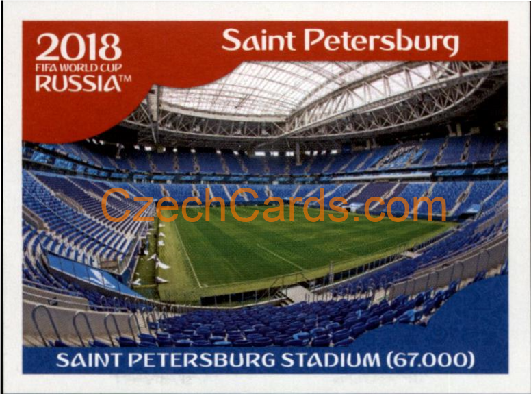 Saint Petersburg Stadium 2018 Panini World Cup Russia Black #15