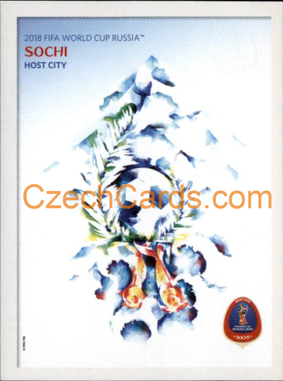 Sochi Poster 2018 Panini World Cup Russia Black #24