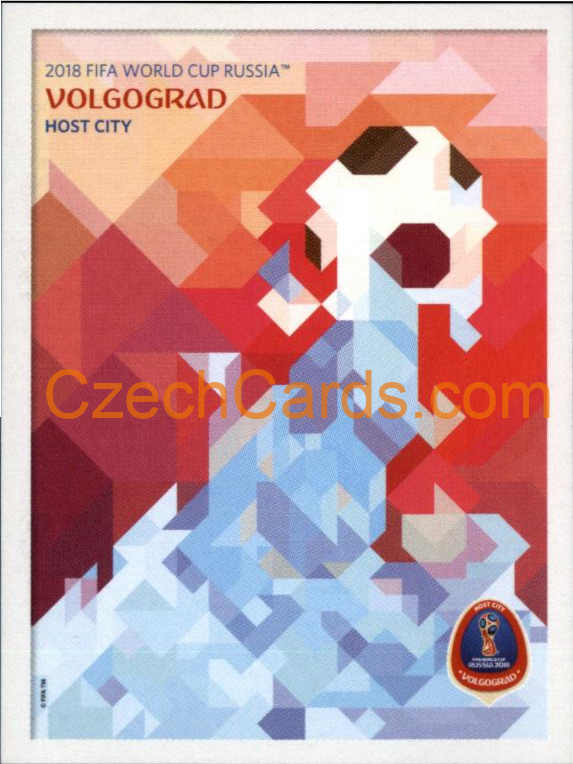 Volgograd Poster 2018 Panini World Cup Russia Black #26