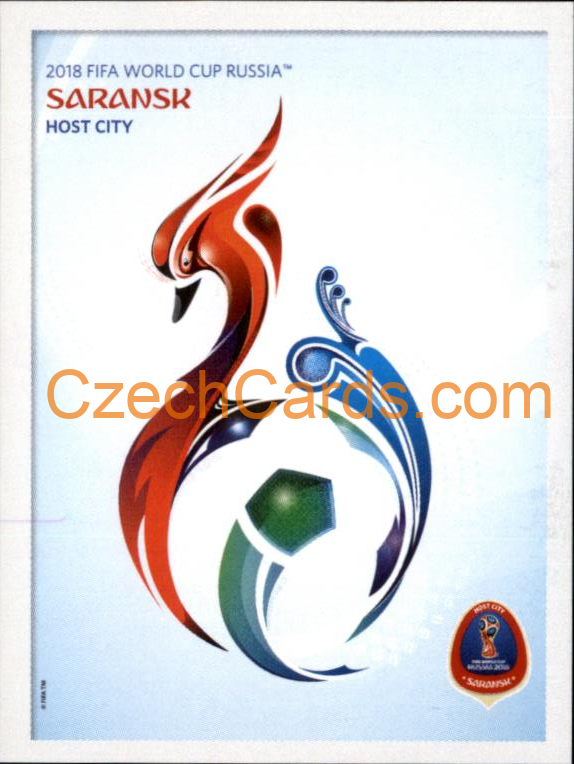Saransk Poster 2018 Panini World Cup Russia Black #31