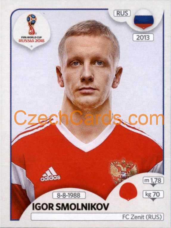 Igor Smolnikov 2018 Panini World Cup Russia Black #35