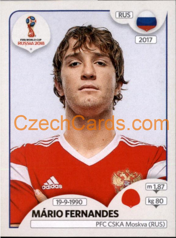 Mário Fernandes 2018 Panini World Cup Russia Black #37