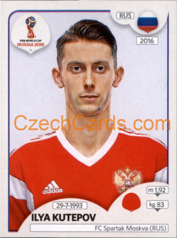 Ilya Kutepov 2018 Panini World Cup Russia Black #39