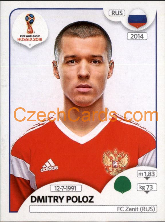 Dmitri Poloz 2018 Panini World Cup Russia Black #49