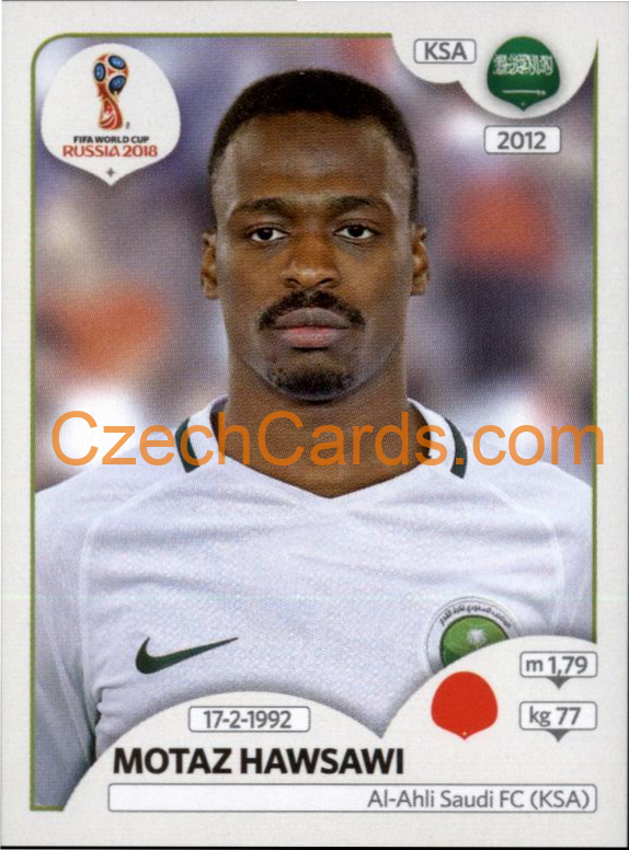 Motaz Hawsawi 2018 Panini World Cup Russia Black #60