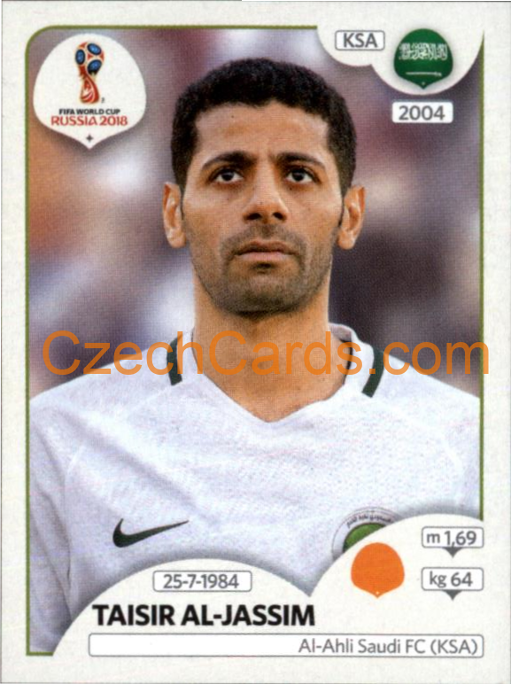 Taisir Al-Jassim 2018 Panini World Cup Russia Black #62
