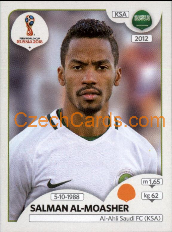 Salman Al-Moasher 2018 Panini World Cup Russia Black #65