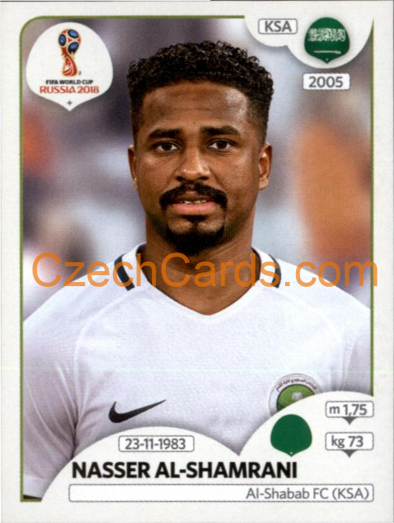 Nasser Al-Shamrani 2018 Panini World Cup Russia Black #70