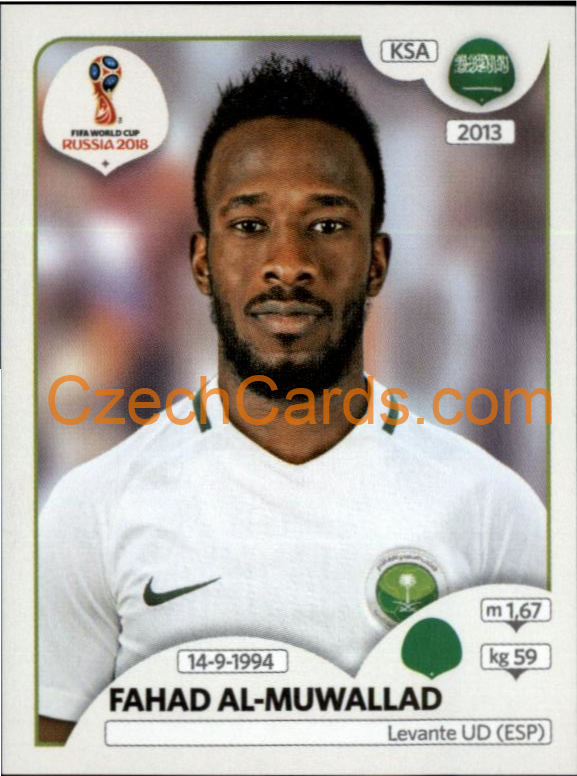 Fahad Al-Muwallad 2018 Panini World Cup Russia Black #71