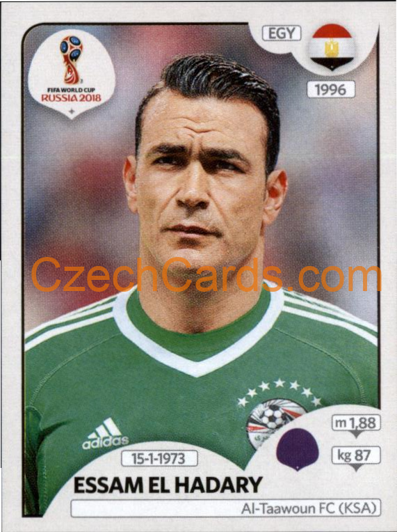 Essam El Hadary 2018 Panini World Cup Russia Black #74