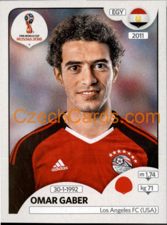 Omar Gaber 2018 Panini World Cup Russia Black #77